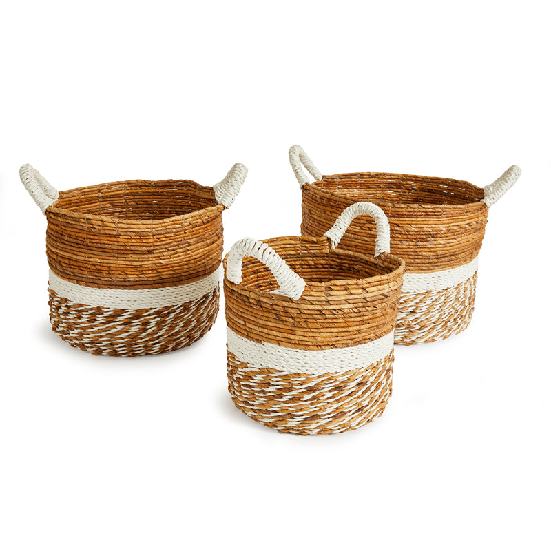 NAPA Home & Garden, KEY LARGO ROUND BASKETS, SET OF 3,PA203