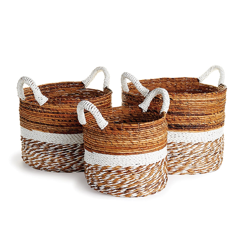 Napa Home Garden, KEY LARGO ROUND BASKETS ,SET OF 3,pa203