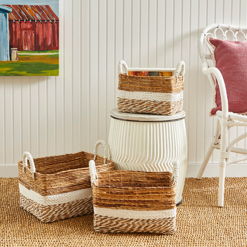 NAPA Home & Garden, KEY LARGO RECTANGULAR BASKETS, SET OF 3,PA204