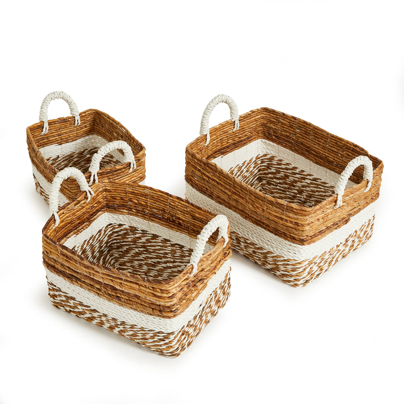 NAPA Home & Garden, KEY LARGO RECTANGULAR BASKETS, SET OF 3,PA204