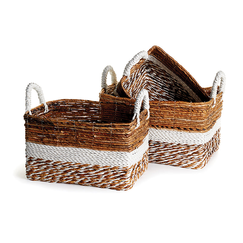 NAPA Home & Garden, KEY LARGO RECTANGULAR BASKETS, SET OF 3,PA204