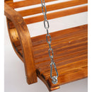 Wooden swing bench