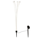 38"H Solar RGB Pathlights with Fosted Finish