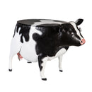 Recycled Metal Cow Table With Storage