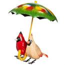 Metal Statue, Cardinal Under Umbrella