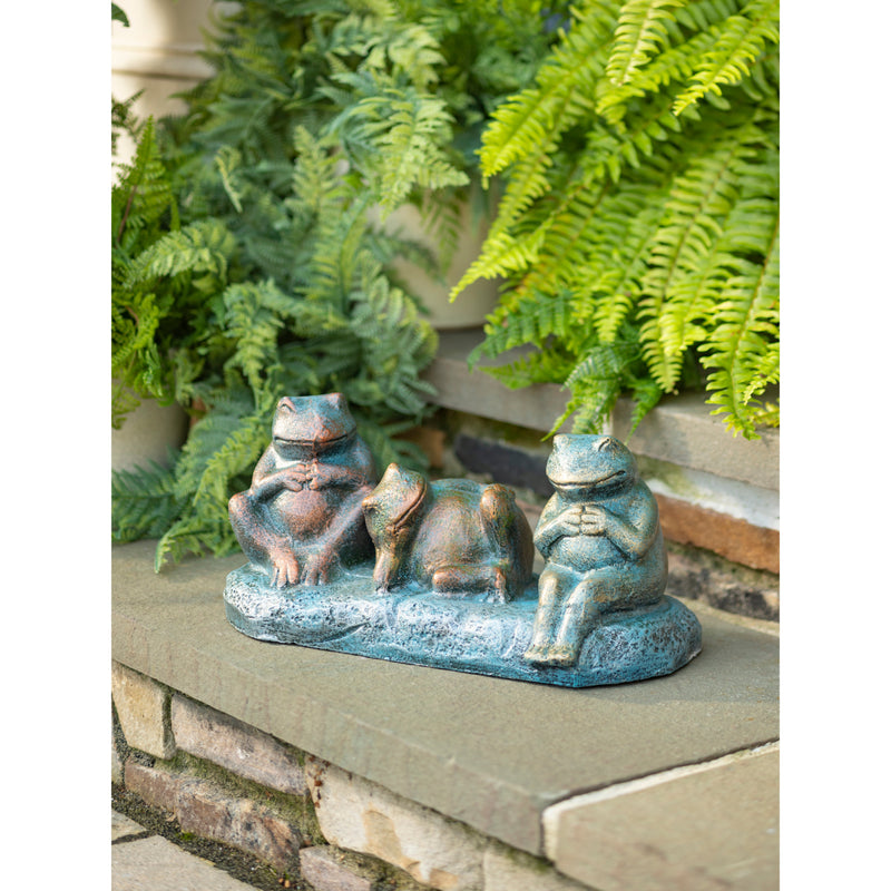 Glass Reinforced Cement Statuary, 3 Frogs,phc043