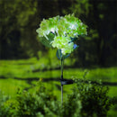 Solar Power Hydrangea Garden Stake, Green