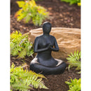 Glass Reinforce Cement Clasped Hands Budha