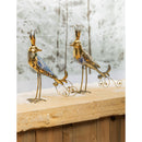 12.75" Decorative Metal Bird Statuary, 2 Asst