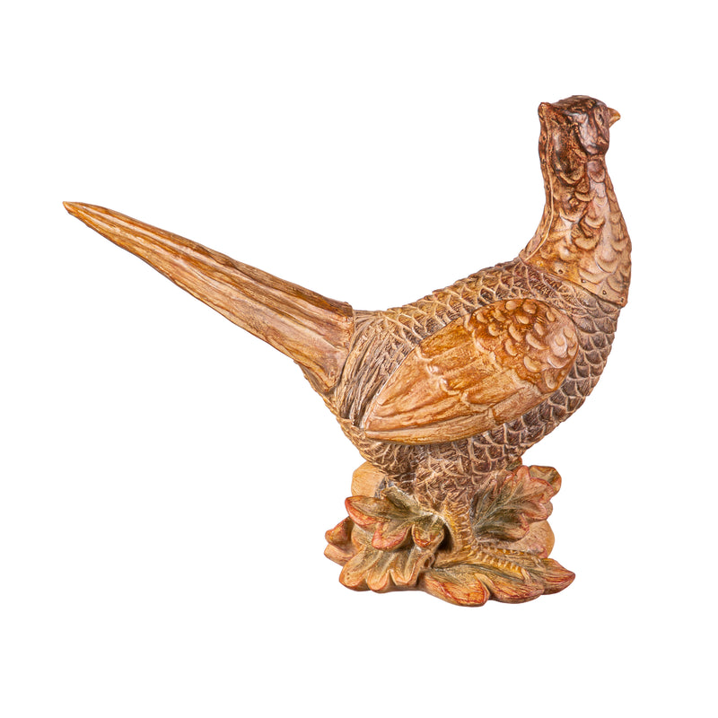 Polyresin Pheasant Statuary Set of 2,phc295