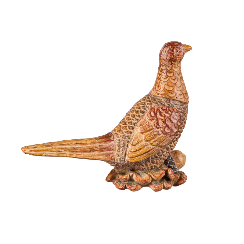 Polyresin Pheasant Statuary Set of 2,phc295