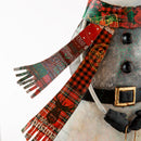 Indoor/Outdoor Vintage Holiday Snowman Metal Christmas Statue