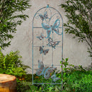 Metal Butterfly Trellis with Verdigis Finishing