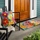 Blooming Daisy Indoor/Outdoor Hooked Pillow 18"x18"