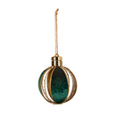 5" LED Metal Round Ornament