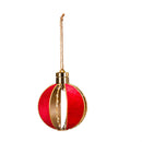 5" LED Metal Round Ornament