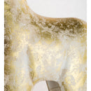 Gold and White Painted Iron Standing Tall Deer Statue,phl915