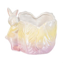 Hop Into Spring Planter, Ceramic Bunny Planter, 4.06"H