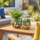 VivaStyle Planter, Metal, Nested Set of 2