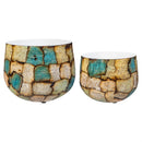 VivaStyle Planter, Metal, Nested Set of 2