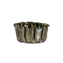 Hillside Pasture Metal Verdigris Petal Edge Planter, Set of 3