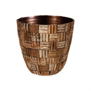 VivaStyle Planter, Wood and Metal, Nested Set of 2