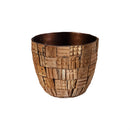 VivaStyle Planter, Wood and Metal, Nested Set of 2