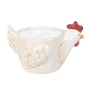 Hillside Pasture Ceramic Rooster Planter, 4.7"H