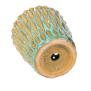 Hillside Pasture Planter, Ceramic zig textured planter, 3.2"Dx3.5"H,3 Asst