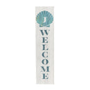 Coastal Porch Leaner Shell Monogram 46" J J