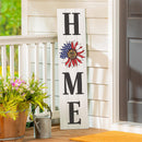American Classic Garden Decor, Porch Leaner, Sunflower "HOME", 10.75" L x 46" H