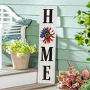 American Classic Garden Decor, Porch Leaner, Sunflower "HOME", 10.75" L x 46" H