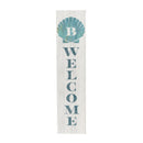 Coastal Porch Leaner Shell Monogram 46" B B
