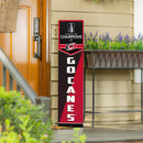 Carolina Hurricanes 2026 Stanley Cup Champions 46" Single Sided Porch Leaner