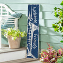 Coastal Porch Leaner Welcome Marlin 46" H