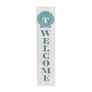 Coastal Porch Leaner Shell Monogram 46" T T