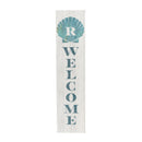Coastal Porch Leaner Shell Monogram 46" R R