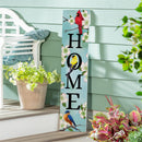 Pollinator Garden Decor, Porch Leaner, Birds, 10.75" L x 46" H