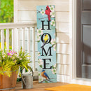 Pollinator Garden Decor, Porch Leaner, Birds, 10.75" L x 46" H