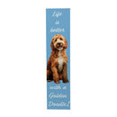Pet Central Dog Porch Leaner, Golden Doodle, 46"H