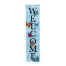 Pollinator Garden Decor, Porch Leaner, "WELCOME", 10.75" L x 46" H