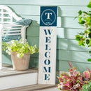 Coastal Porch Leaner Nautical Monogram 46" T T