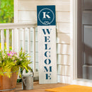 Coastal Porch Leaner Nautical Monogram 46" K K