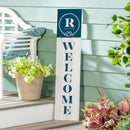 Coastal Porch Leaner Nautical Monogram 46" R R