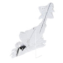Hillside Pasture Porch Leaner, Metal Floral Goose, LED