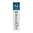 Coastal Porch Leaner Nautical Monogram 46" M M