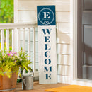Coastal Porch Leaner Nautical Monogram 46" E E