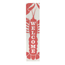 Coastal Porch Leaner Welcome Lobster 46" H