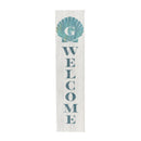 Coastal Porch Leaner Shell Monogram 46" G G