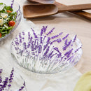 Cottage Garden Plate Glass Salad Plate, Lavender, 8.25"